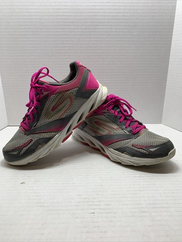 Skechers Womens Pink/Gray Go Run Vortex 