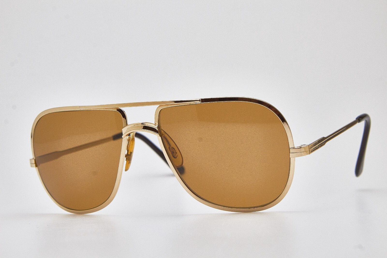 PERSOL RATTI 0749 gold oversized pilot obsession sunglasses vintage 80s image 7