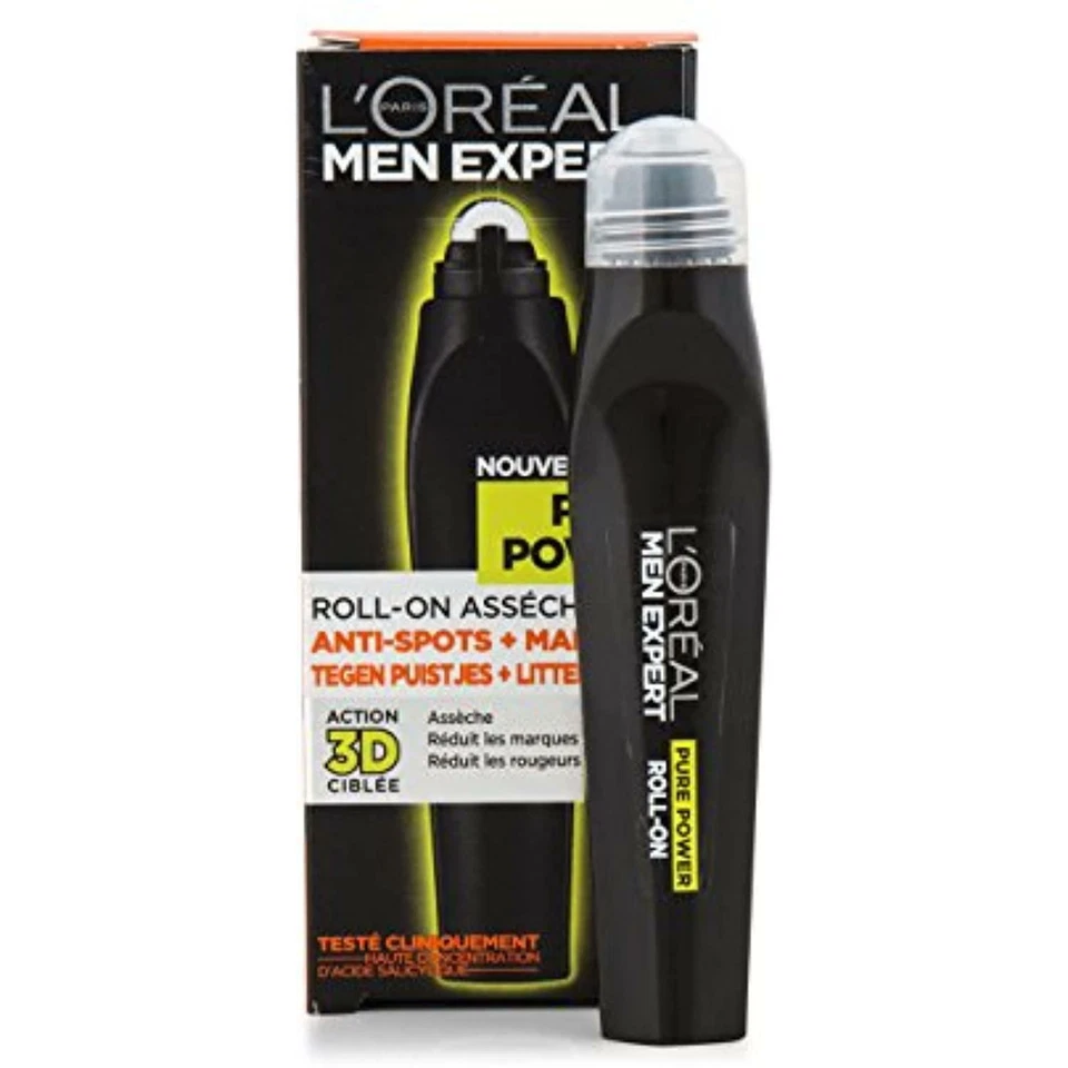 L'oreal Men Expert Pure Power Rodillo Dirigido para Piel Propensa al Acné Acción 3D 10 ml Foto 2 de 4