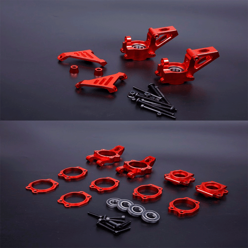Metall Vorderseite & Rückseite Rad Nabe Träger Kit für 1/5 HPI BAJA 5B 5T 5SC SS - Bild 1 von 4