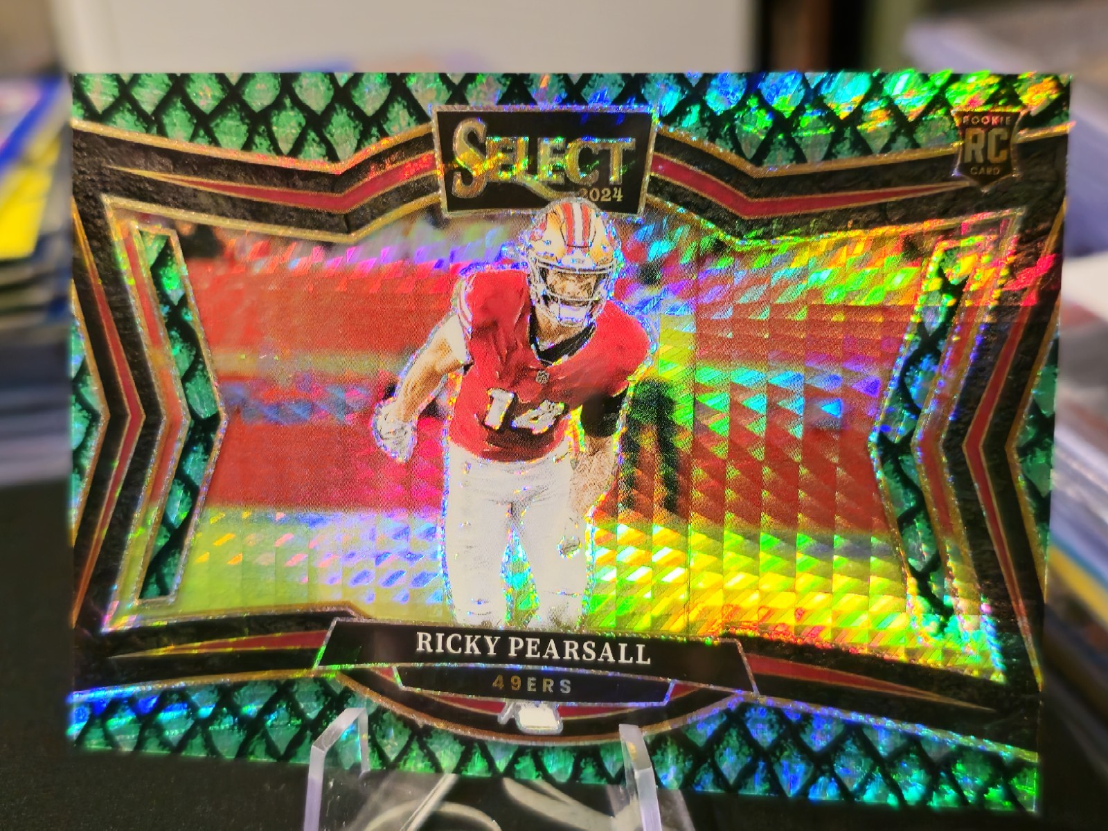  2024 Panini Select Field Level Dragon Scale Prizm #489 RICKY PEARSALL RC 69/70 