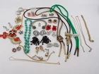 Vintage Costume Jewelry Lot Mid-Century to 1980s Mixed Styles Rhinestones