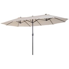 15ft Large Patio Umbrella Double-Sided Outdoor for Deck Backyard Market Pool