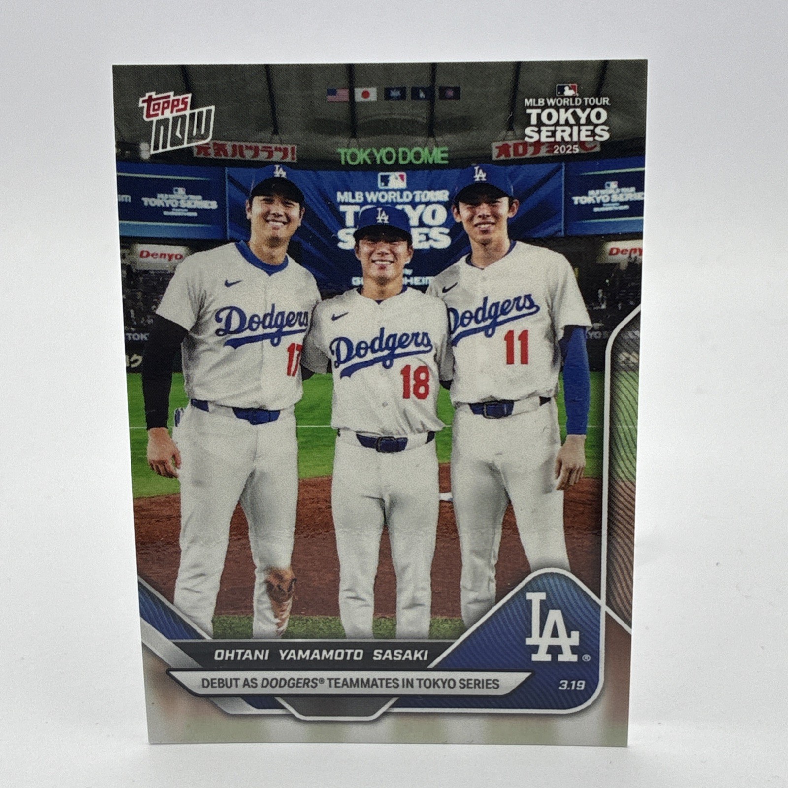 Roki Sasaki / Shohei Ohtani / Yoshinobu Yamamoto 2025 Topps Now 