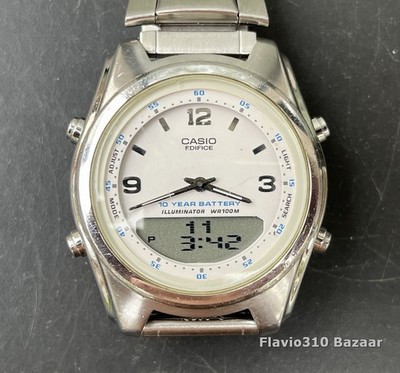 Classic CASIO Edifice EF-109 (2747) Stainless Steel 39mm Watch - New Battery