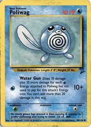 Poliwag 88/130 Base Set 2 Common