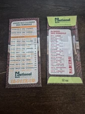 2015 Green Bay Packers Wisconsin Badgers Bank Envelope Schedule