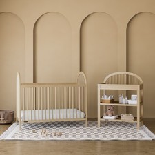 Olivia 3-In-1 Convertible Baby Crib, Driftwood