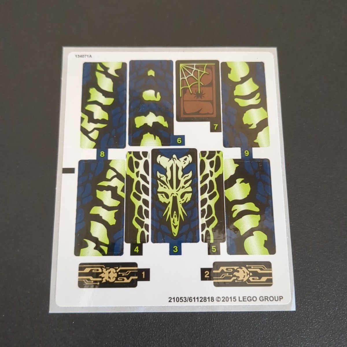 moroページ NO BRICKS Lego 70736 Attack of the Morro Dragon Sticker Sheet NEW