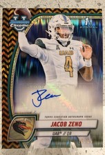 2024 Bowman University Chrome - Jacob Zeno Auto /24 - Black & Gold Stealth
