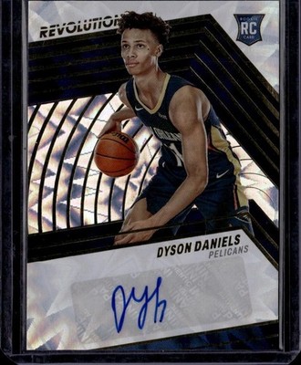 2022-23 Panini Revolution #RA-DYD Dyson Daniels Rookie Autographs Fractal #/100