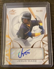 2024 Leaf Trinity - Clear Autographs Jesus Made #CA-JM1 Bronze /99 (AU, RC)