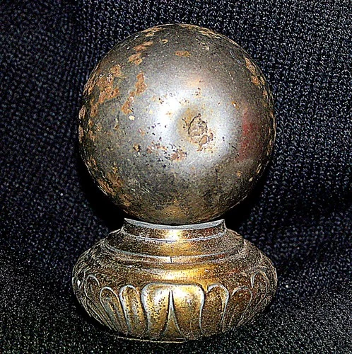 2" Cannon Ball Civil War Era w/impact mark @ a stand