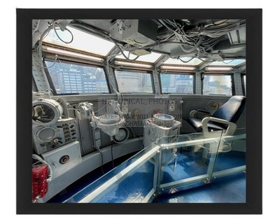 NAVIGATION BRIDGE USS INTREPID CV-11 NAVY 8X10 FRAMED PHOTO