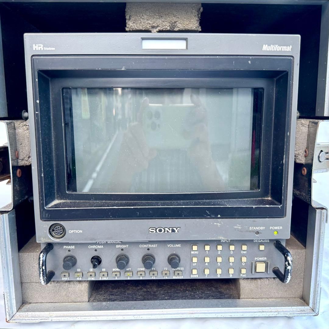 SONY 放送用 ９型 HDマスターモニター BVM-D9H5J 電源&ケース付 Sony BVM-D9H5J 9-Inch HD Broadcast Master Monitor Professional