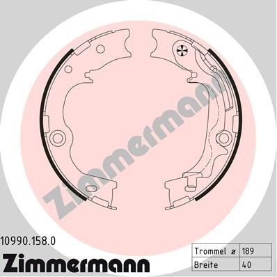 Zimmermann Bremsbackensatz, Feststellbremse 10990.158.0 FüR Hyundai KIA-image