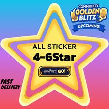 Monopoly-Go Stickers 4 5 6 Golden Blitz FAST DELIVERY Harry Potter