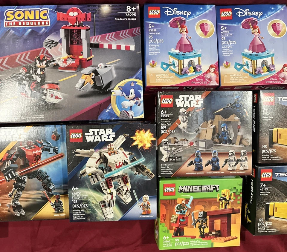 Sealed New bulk lego set lot Of 14, STAR WARS, Disney, MARVEL  AND MORE!!! - Image 3 of 4