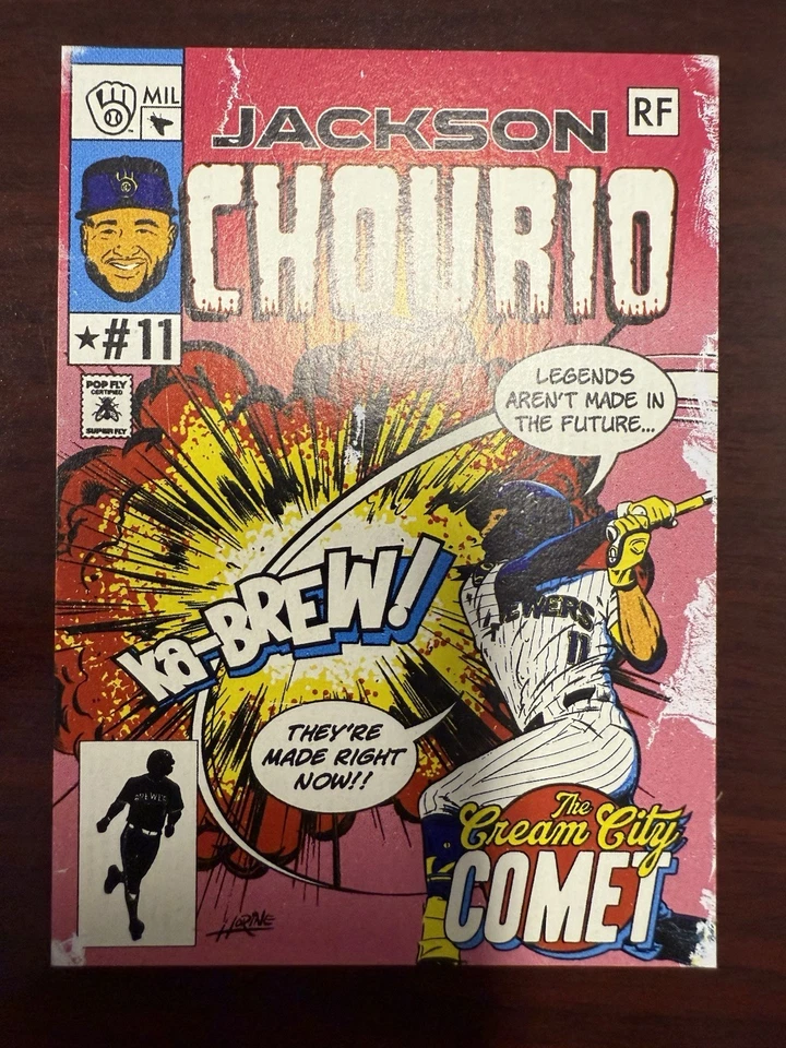 Paquete de 6 tarjetas coleccionables de Milwaukee Brewers 2025 colaboración policial por Pop Fly Shop Foto 4 de 4