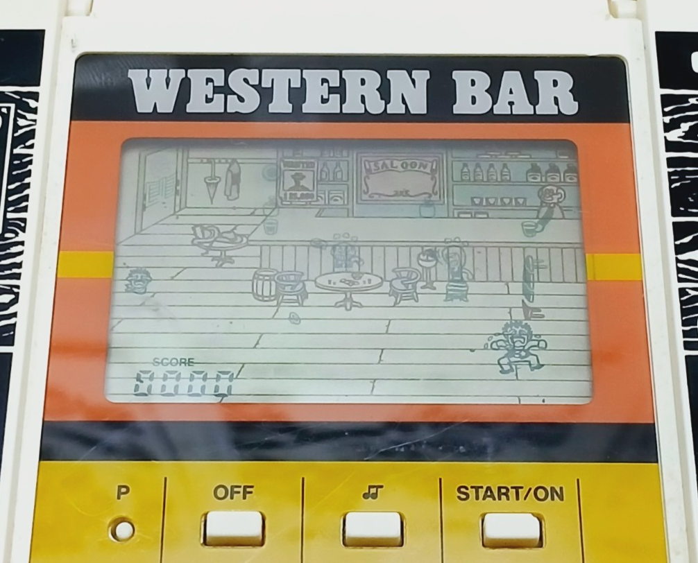 Vintage Casio Western Bar CG-300 Retro handheld game - For Parts