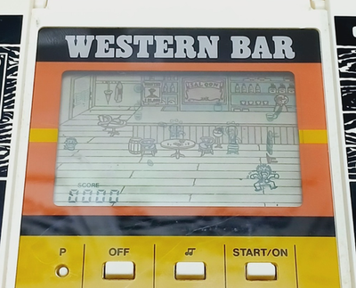 Vintage Casio Western Bar CG-300 Retro handheld game - For Parts
