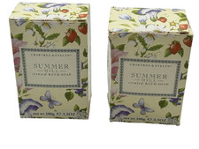 2 Crabtree Evelyn- Summer Hill Bath Soap 3.5 OZ Discontinued Read FREE SHIP