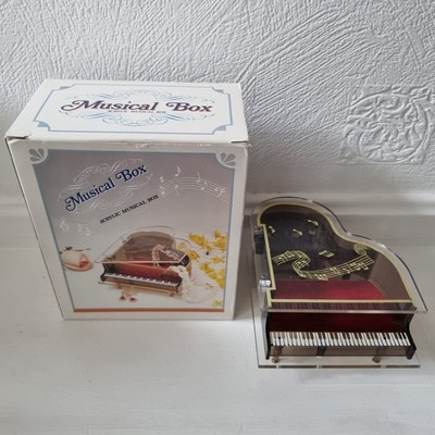 VINTAGE SANKYO ACRYL FLÜGEL SPIELUHR