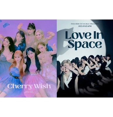 Cherry Bullet 2nd Mini Album [Cherry Wish] 2Ver SET CD + 96p Book + 4p Card...