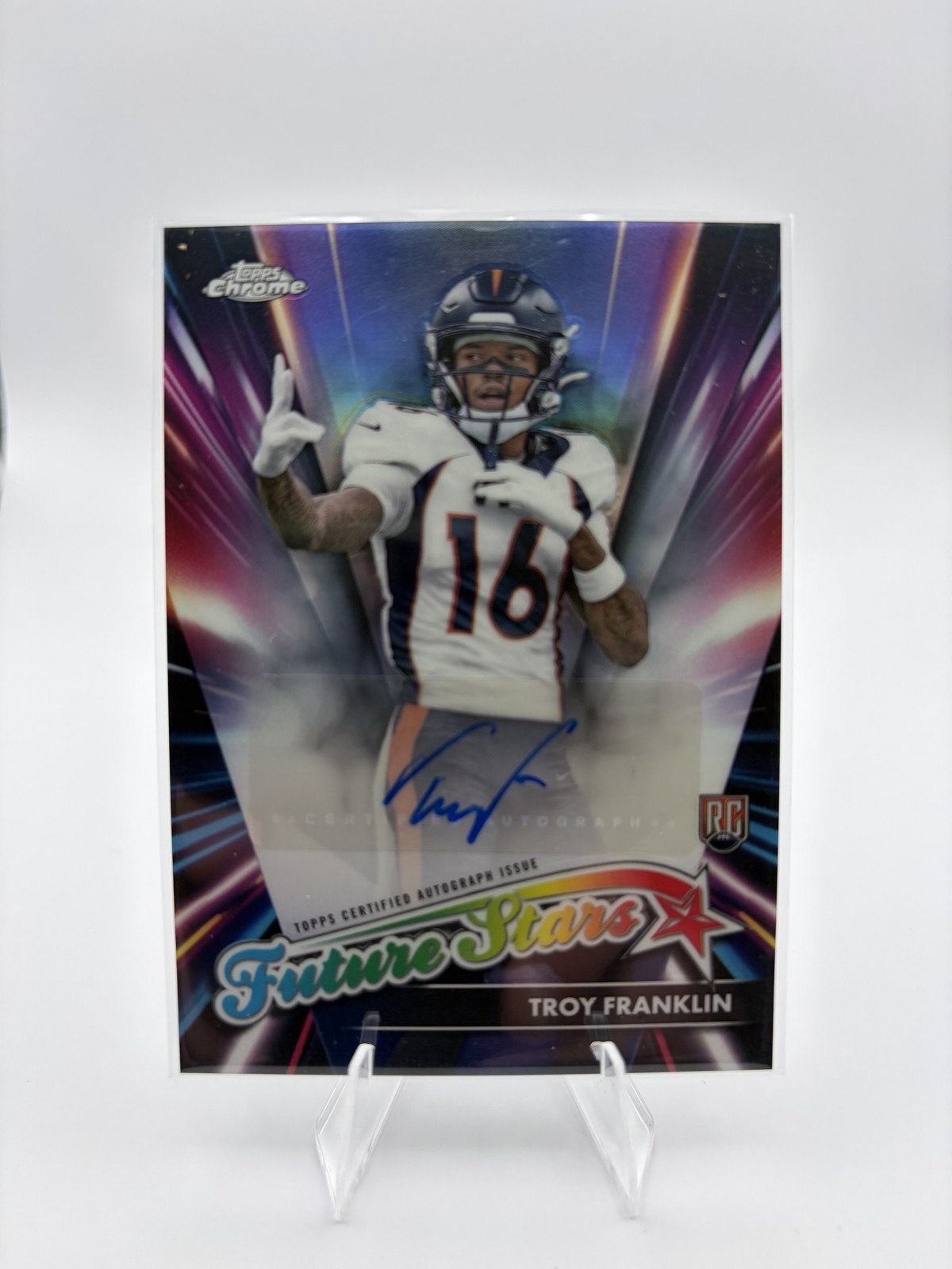 Troy Franklin Topps Chrome Future Stars Autographs #FSATF Base