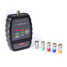 THE CIMPLE CO 4Port Coax Cable Tester, Tracer, Toner, Mapper, Commercial Gr...