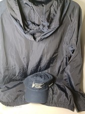 Nike Hat  Jacket with Hood New Color Navy Size Small. Windbreaker Jacket