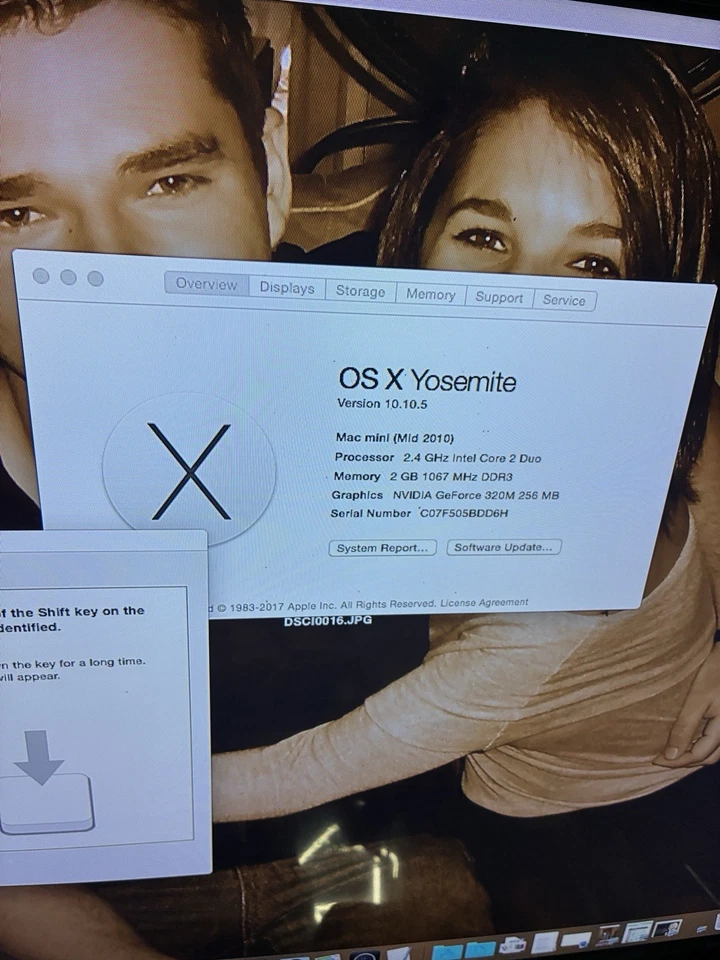 Apple Mac Mini Mid 2010 A1347 Core 2 Duo 2.4GHz 2GB RAM 320GB HDD - Image 2 of 4