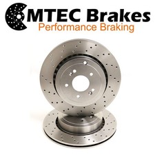 Rear Drilled Brake Discs For Kia Stinger 3.3 T-GDi 370bhp 17-