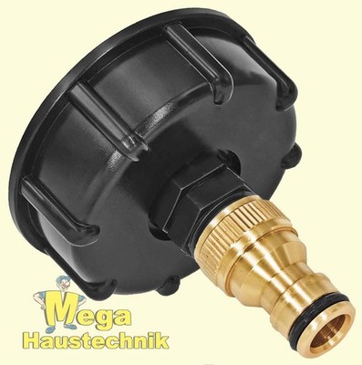 IBC Tank Kappe Adapter S60x6 2 Zoll Stecker passend für Gardena Garten gießen