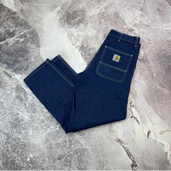 Men Carhartt WIP Jeans Navy Denim 32 / M / 46