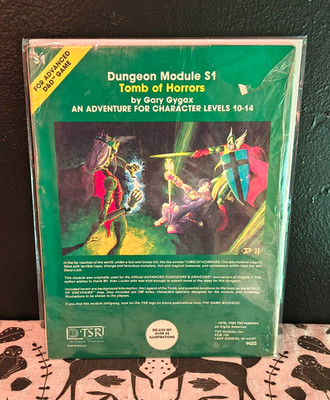 Sealed Tomb of Horrors 6th printing AD&D Module S1 TSR