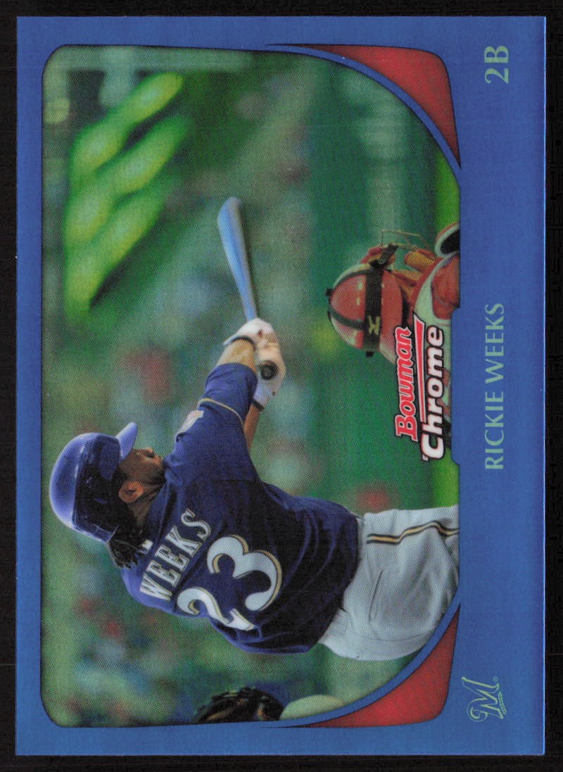 2011 Bowman Chrome BLUE REF (/150) #90 Rickie Weeks   - FREE SHIPPING