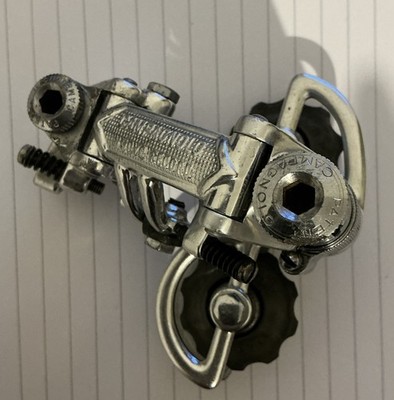 CAMPAGNOLO NUOVO RECORD SCHALTWERK MECH silber Pat.78 angegeben VINTAGE
