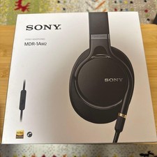 Sony MDR-1AM2 High-Resolution Headphones Black Tested Working w/box Good