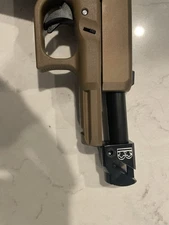 Benaiah Muzzle devices 9mm compensator 1/2-28 Threads. Cerakote Black Gen 2