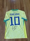 Autographed Signed Ronaldinho Brazil Soccer Futbol Jersey Barca VIDEO PROOF