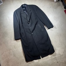 Lands’ End Charcoal Wool Overcoat Made in USA Men’s