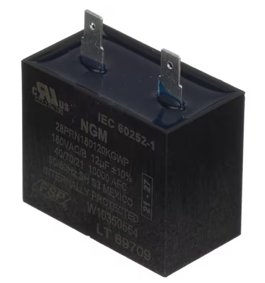 Whirlpool IEC 60252-1, 28PRN180120KGWP, W10350564, Capacitor