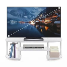 Small TV Stand Corner Console Entertainment Center For 42 inch Living Room Short