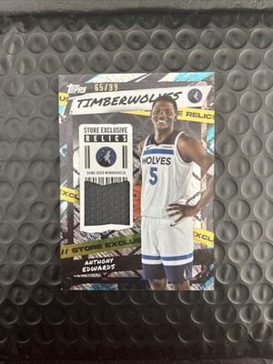 2025 Topps Store Exclusive Jersey Relics Anthony Edwards /99 SR-AE Flagship 