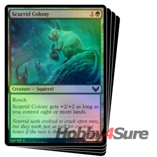Foil Scurrid Colony X4 M/NM Magic: The Gathering MTG Strixhaven: School Of Mages