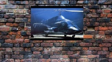Airwolf Helicoptor "Hidden in Utah scene" 24"w x 16"h poster check out the detal