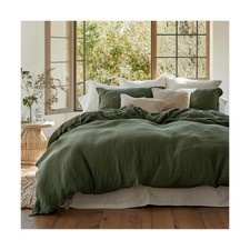 Bedsure 100 Muslin Cotton Duvet Cover King Size - Ultra-Soft, Breathable L...