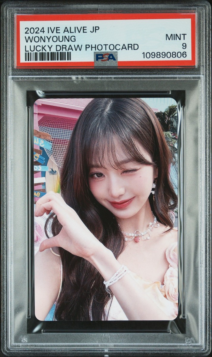 2024 IVE JPN 2ND EP ALIVE LUCKY DRAW PHOTOCARDS JANG WONYOUNG PSA