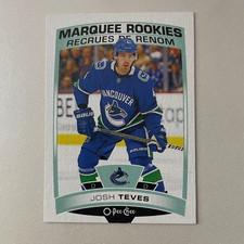 2019 O-Pee-Chee Hockey #523 Josh Teves RC Marquee Rookies